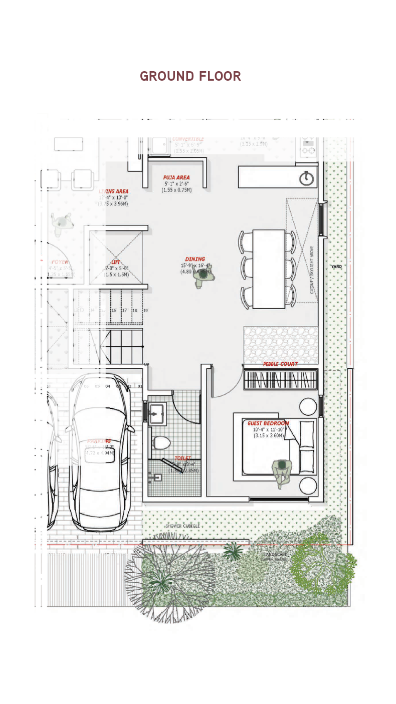 North Villa floor plan 1